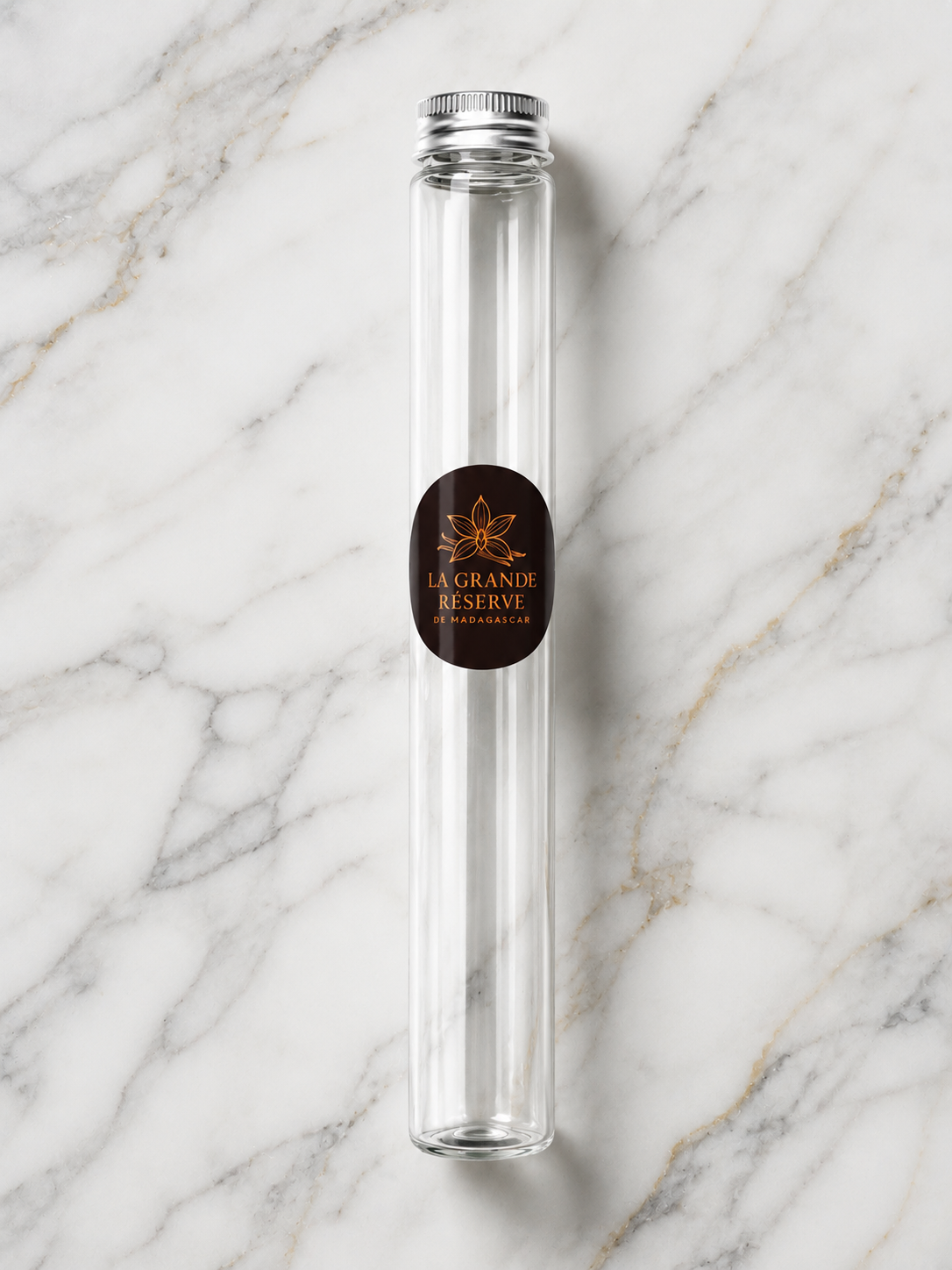 Tube en verre pour gousses de vanille